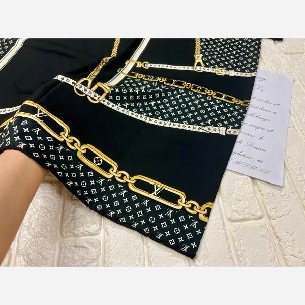 روسری مجلسی ابریشم توییل قواره 140