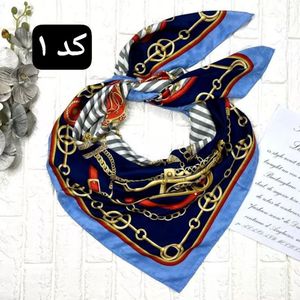 خرید اینترنتی روسری ابریشمی مجلسی دور دست دوز وارداتی ، قواره 120