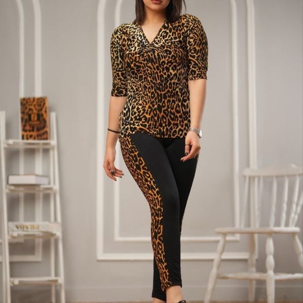 بلوز شلوار گره ای زنانه کد 1444