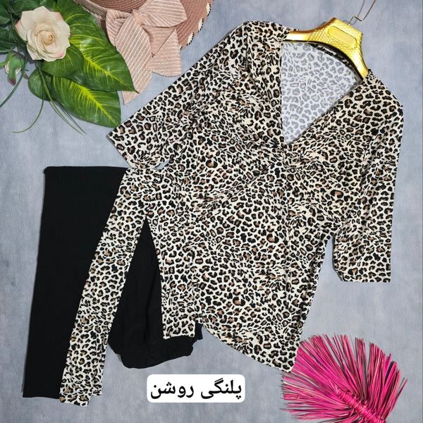 بلوز شلوار گره ای زنانه کد 1444