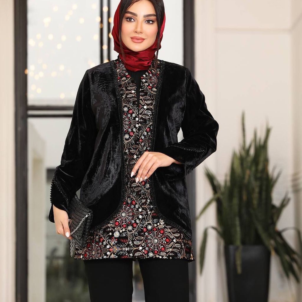 خرید آنلاین کت مجلسی ترکیبی مزون دوز