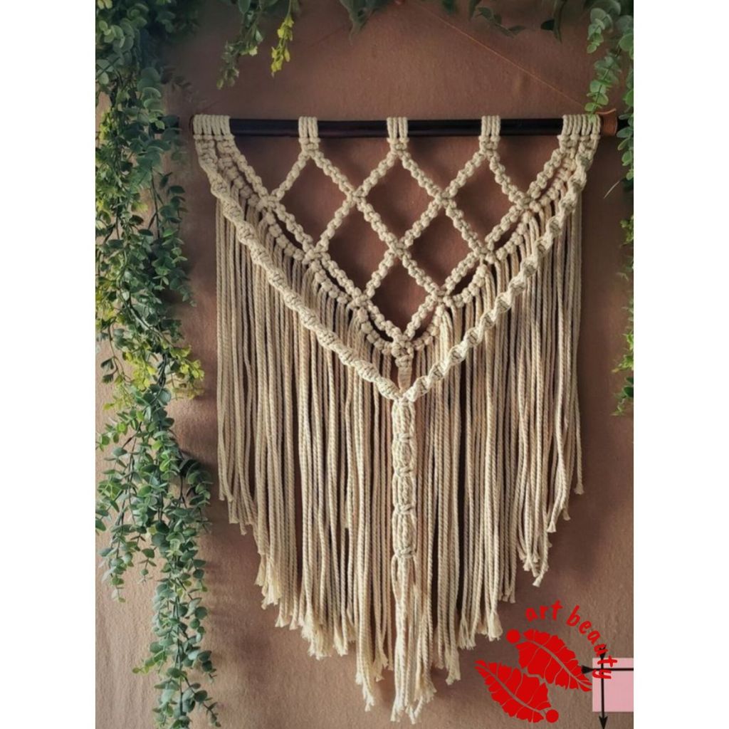 فروش اینترنتی دیوارکوب مکرومه آویز مدل دانژه