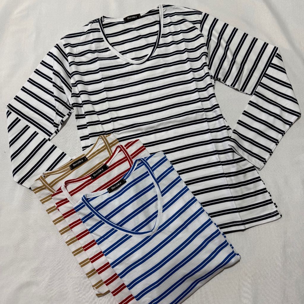 خرید اینترنتی بلوز راه راه زنانه