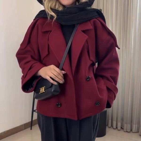 کت زنانه مخمل موهر گیلاس