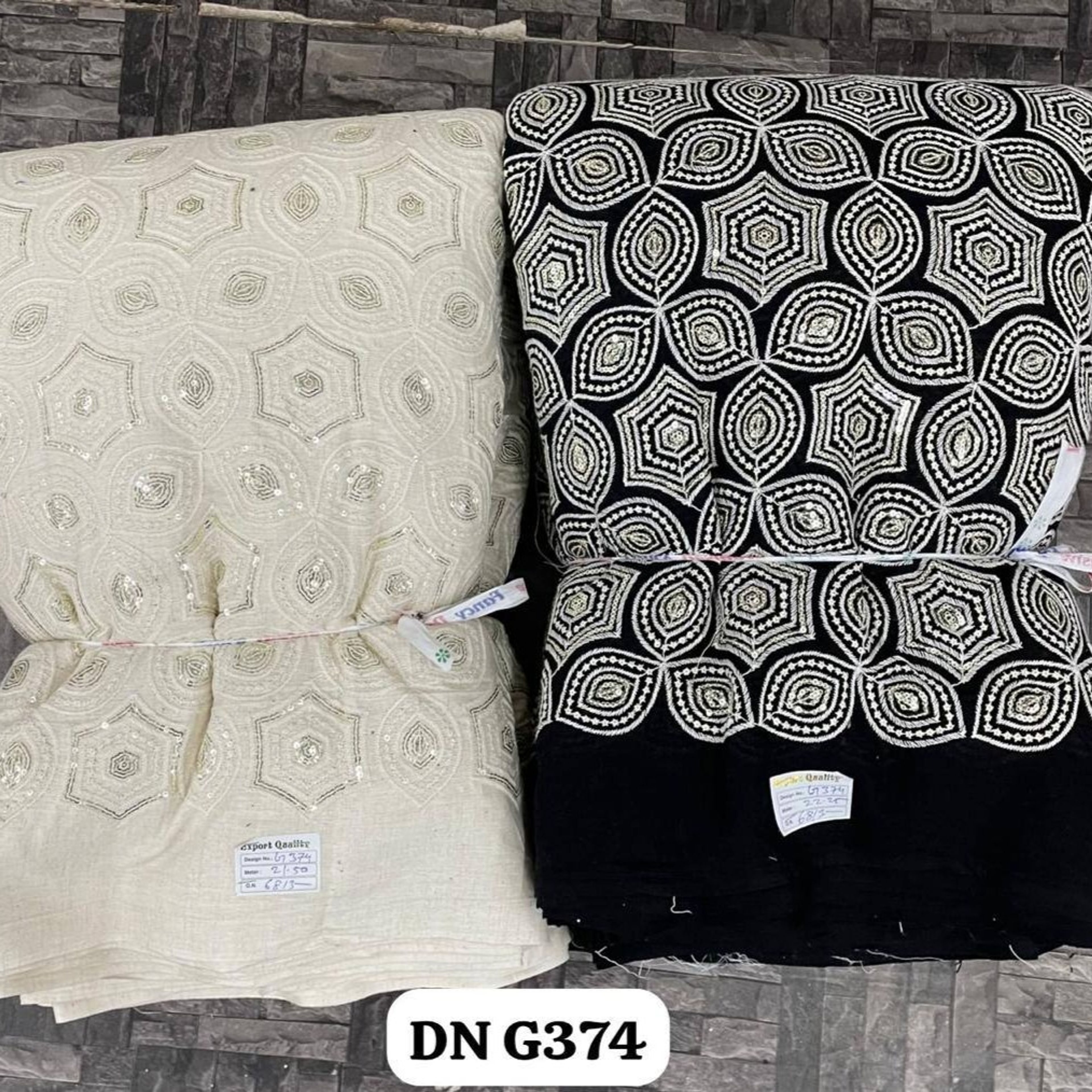 خرید آنلاین لینن سوزندوزی DN G374