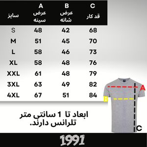 خرید آنلاین تی شرت آستین کوتاه ورزشی مردانه نوزده نودیک مدل بیسیک TS01 G