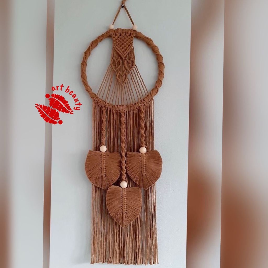 خرید آنلاین دیوارکوب دایره مکرومه مدل لعیا