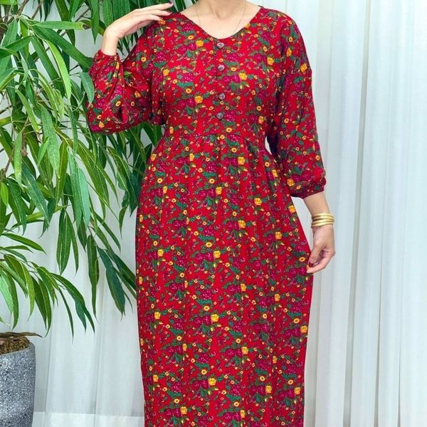 پیراهن زنانه نخ ترکمنستان بدون آبرفت فری سایز