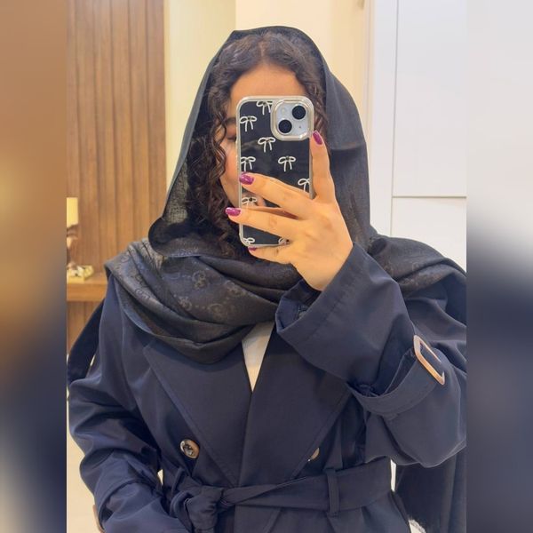 شال ژاکارد ابریشم پتینه مشکی