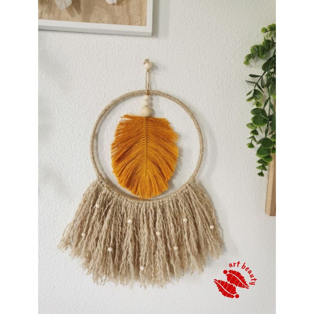 خرید اینترنتی دیوارکوب برگ مکرومه وکنف مدل گیلدا