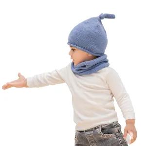 ست کلاه و شال بافت گره ای بچگانه اندلس