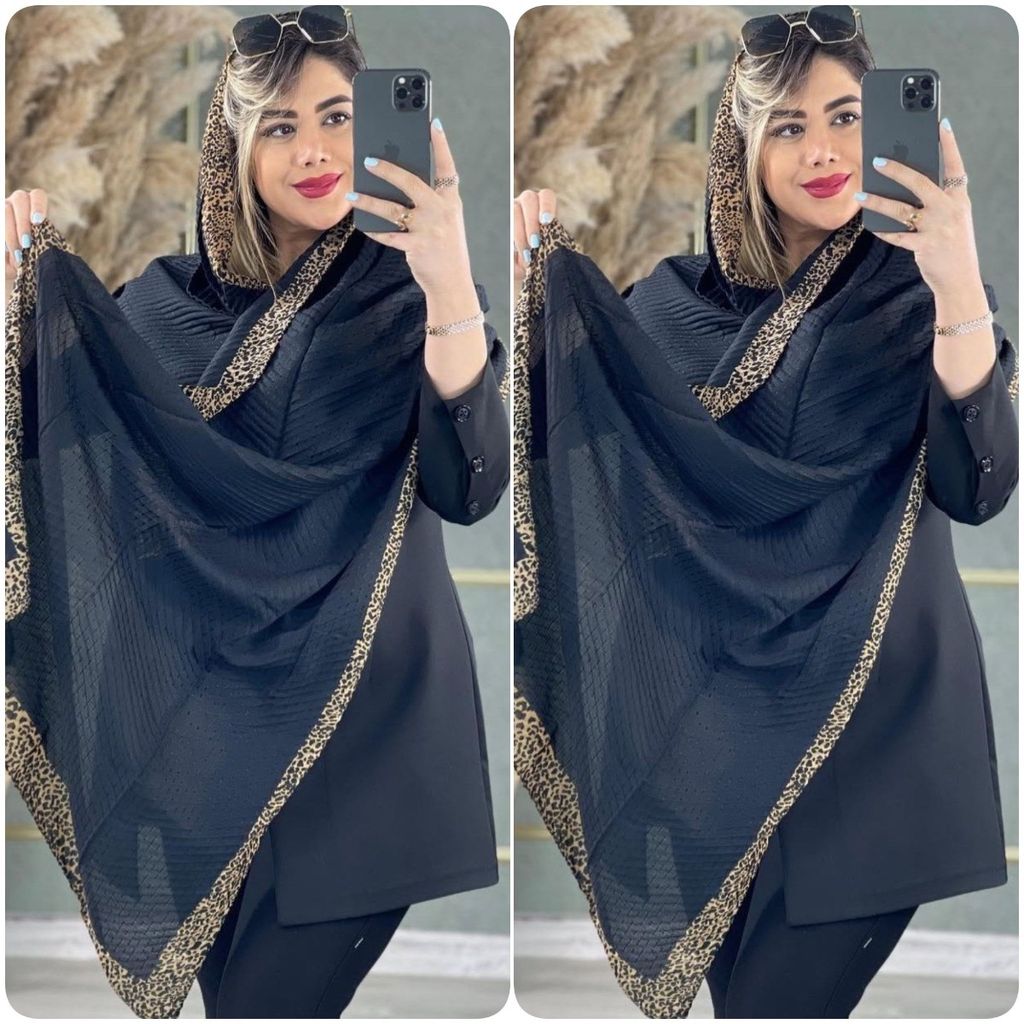 خرید آنلاین شال زنانه طرح پلنگی