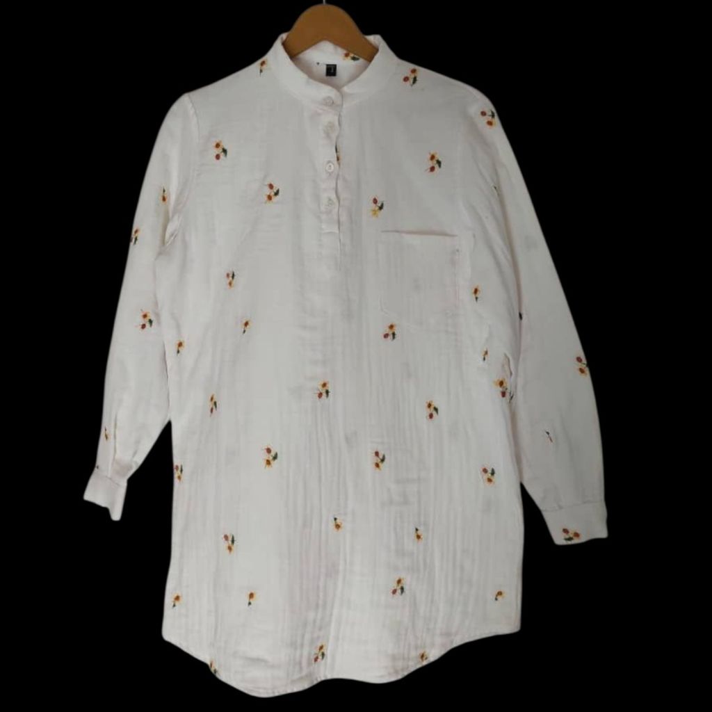 خرید اینترنتی شومیز خامه‌دوزی زنانه پاییزه