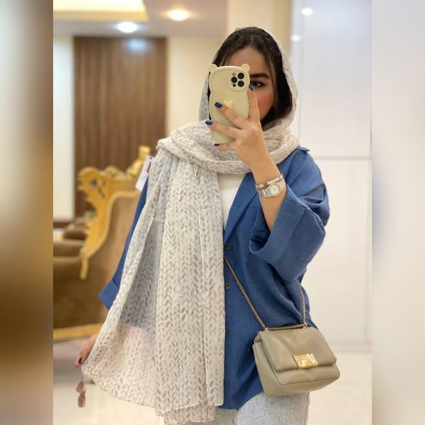 شال تمام نخ پارچه کد 2572