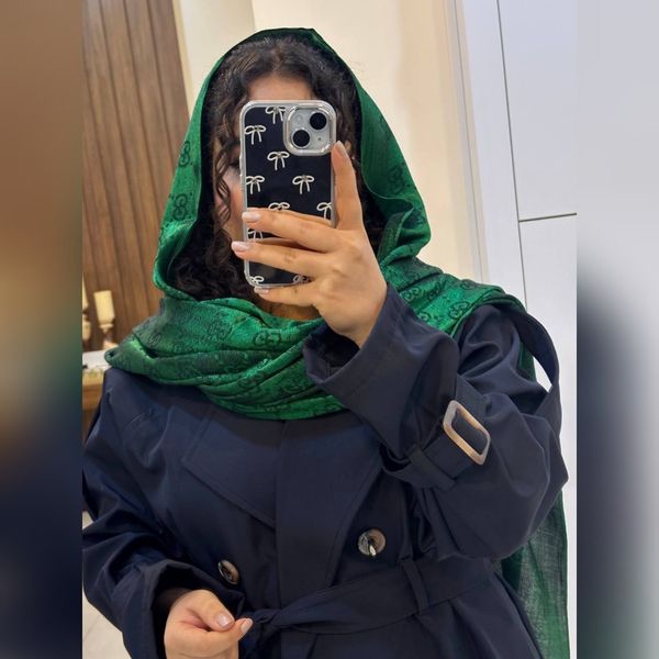 شال مجلسی ژاکارد ابریشم گوچی