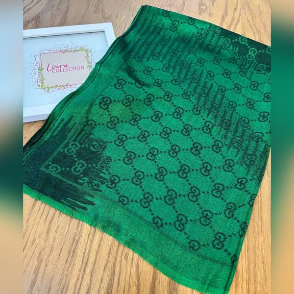 شال مجلسی ژاکارد ابریشم گوچی