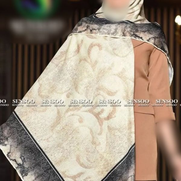 روسری حریر قواره 140 دور دوز