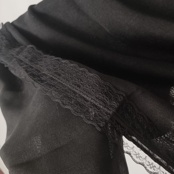 روسری مشکی شانتون دور گیپور