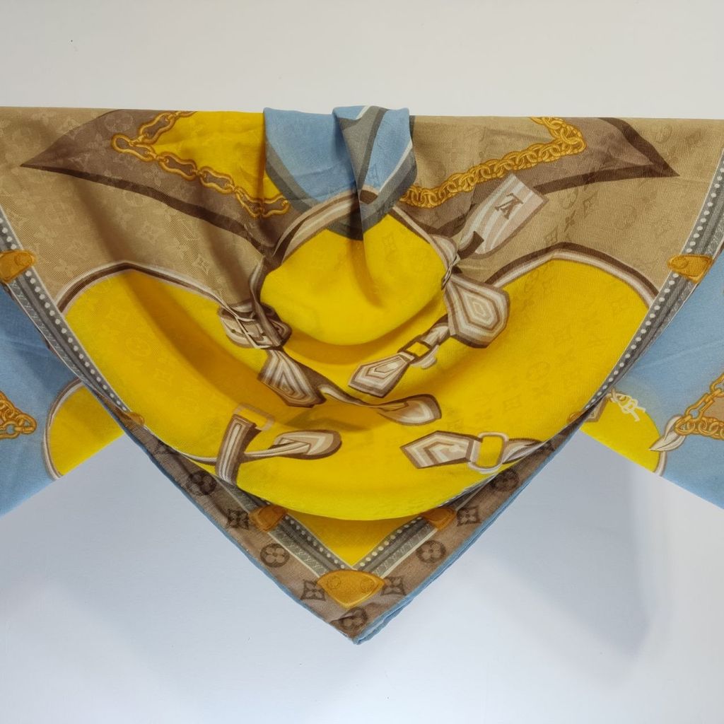 خرید اینترنتی روسری نخی LV پاییزه 