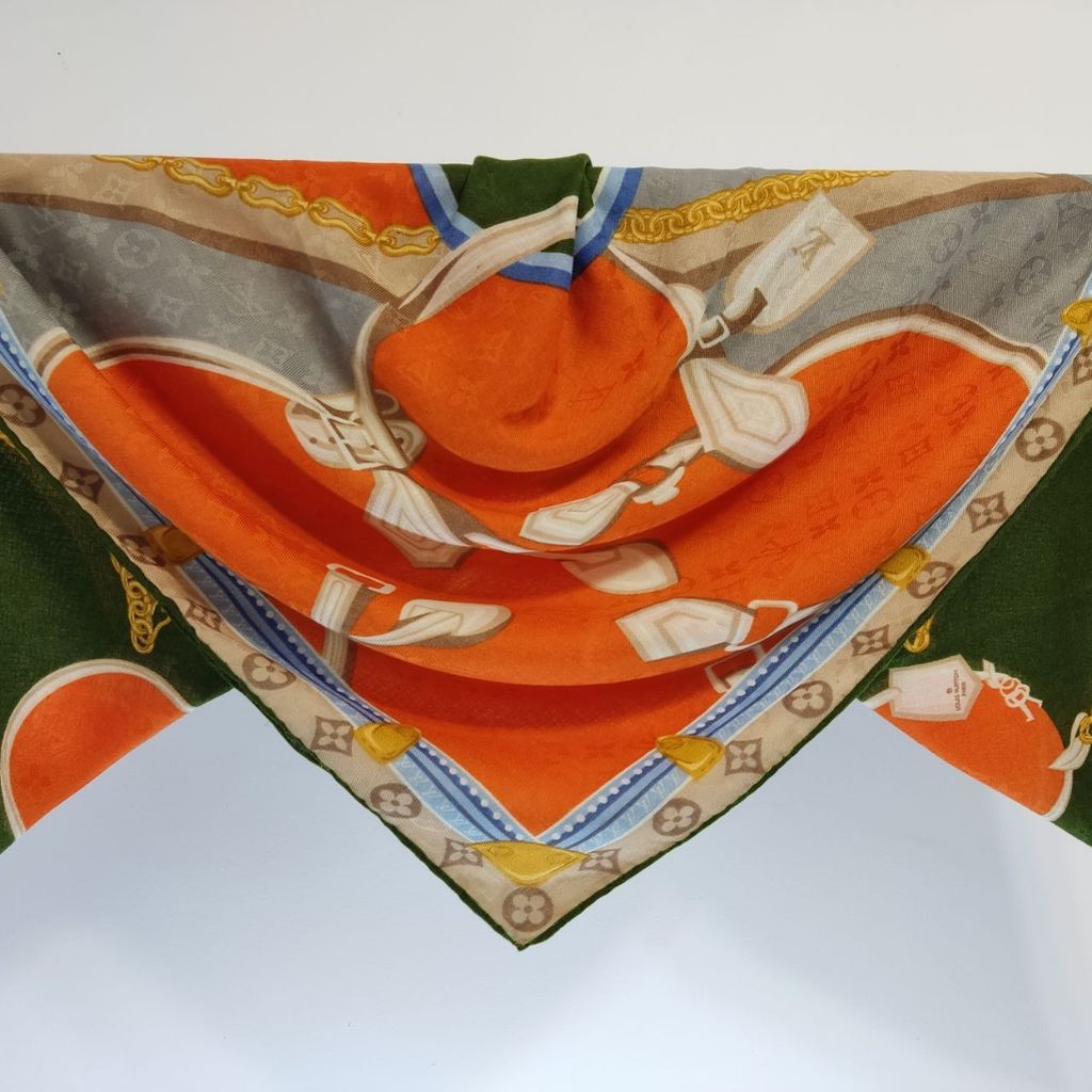 خرید آنلاین روسری نخی LV پاییزه 