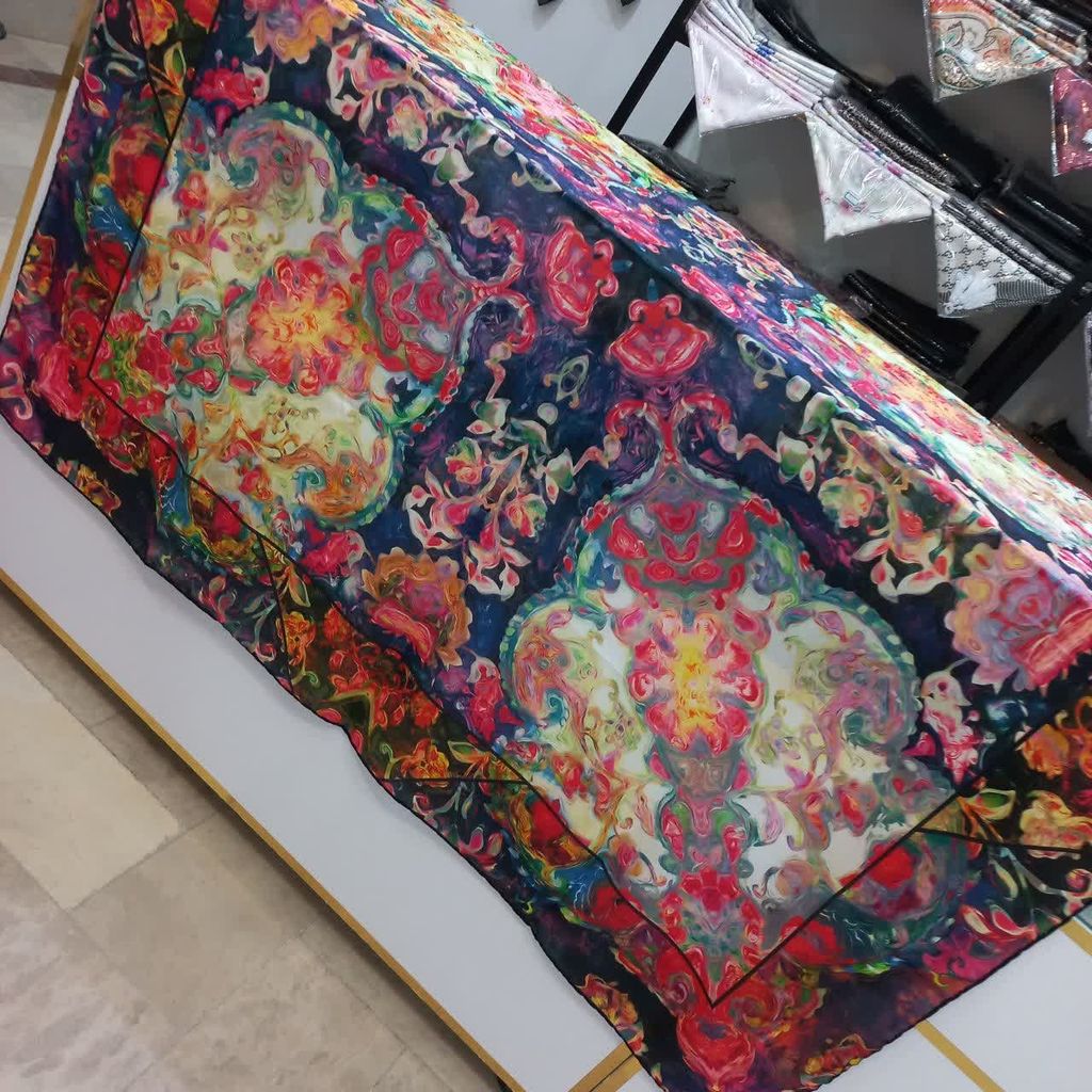 فروش اینترنتی روسری نخی قوار ه 140