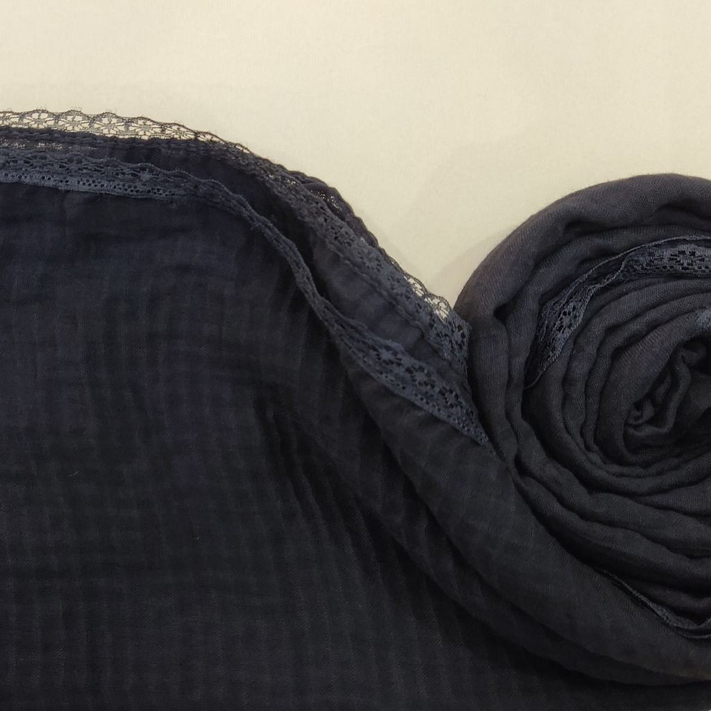 خرید آنلاین شال پلیسه دور دانتل