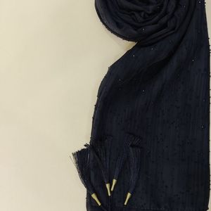 شال نگینی مشکی 