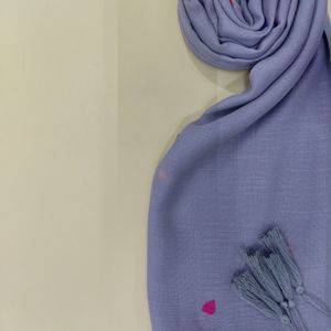 فروش اینترنتی شال اسلپ خامه دوزی قلب