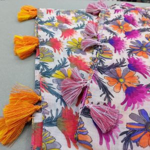 شال نخی گلدار