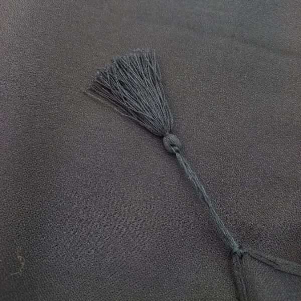 روسری نخی مشکی ساده 