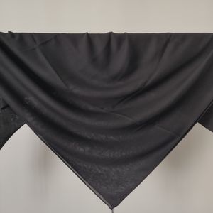 خرید اینترنتی روسری نخی مشکی ساده 