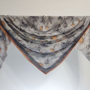 روسری نخی   گلدار 