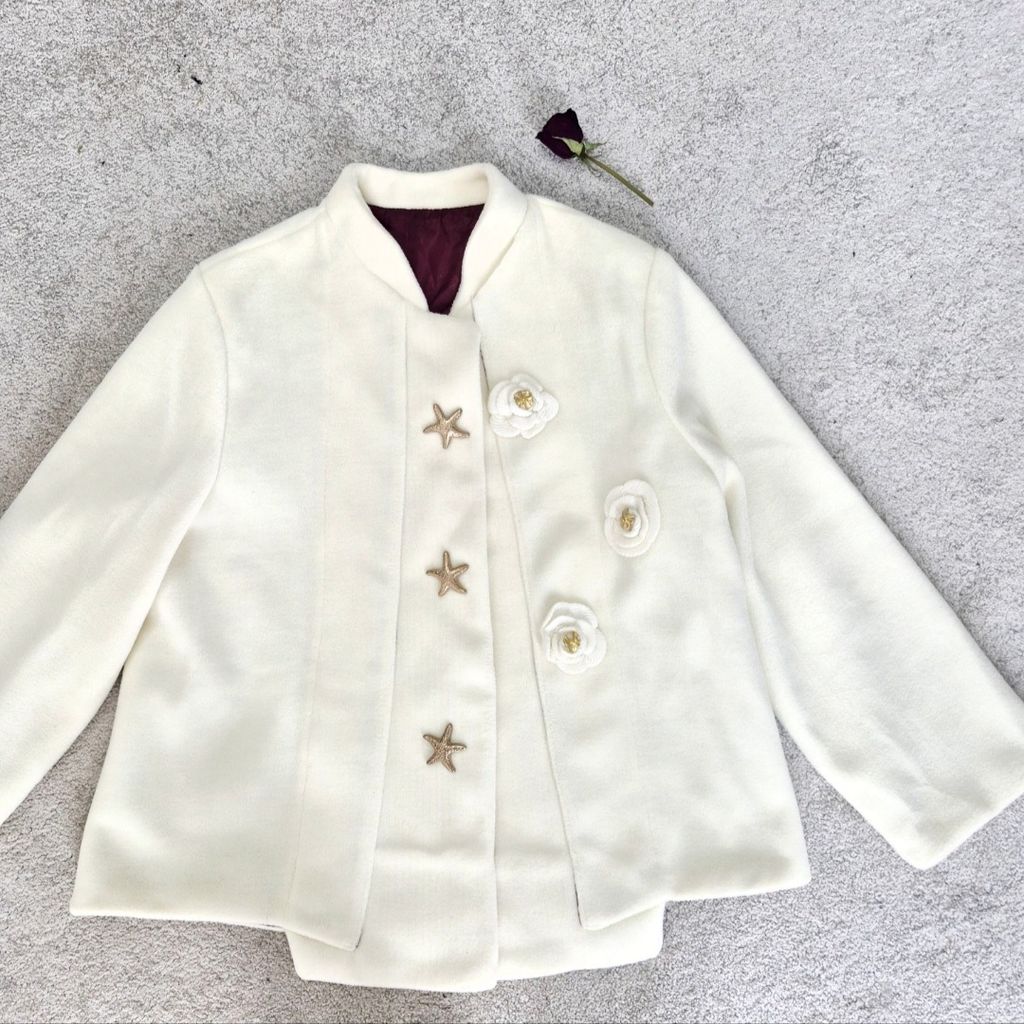 مشخصات پالتو فوتر زنانه کوتاه شیری