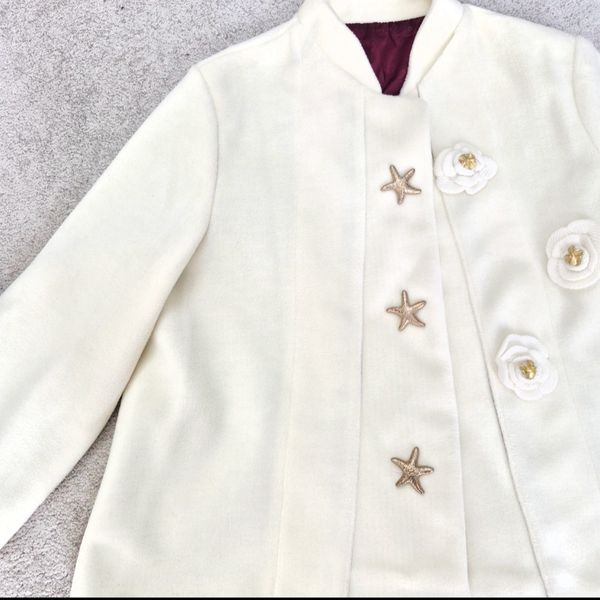 پالتو فوتر زنانه کوتاه شیری