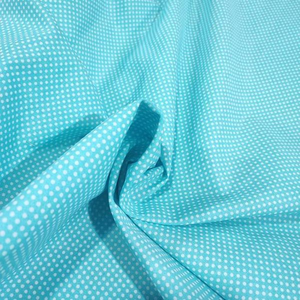 پارچه آشپزخانه مدل خال ریز زمینه آبی عرض 2 متر