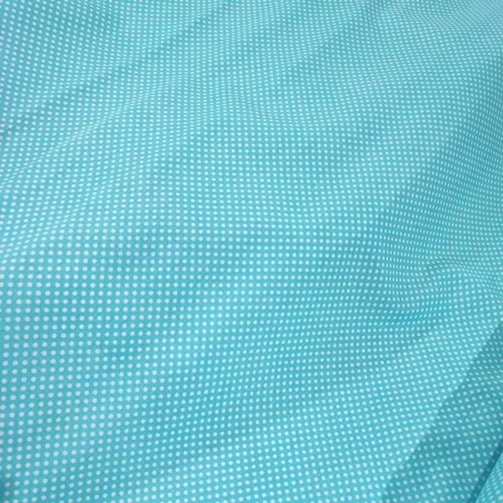 خرید اینترنتی پارچه آشپزخانه مدل خال ریز زمینه آبی عرض 2 متر