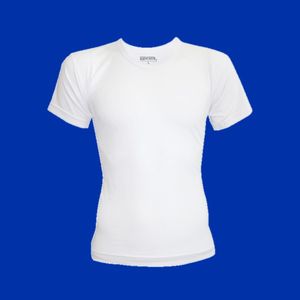 زیرپوش نیم آستین مردانه سفید نخ پنبه