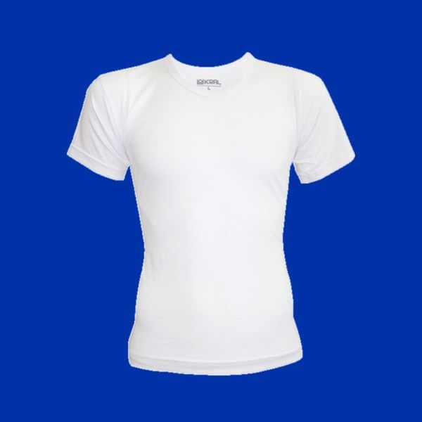 زیرپوش نیم آستین مردانه سفید نخ پنبه