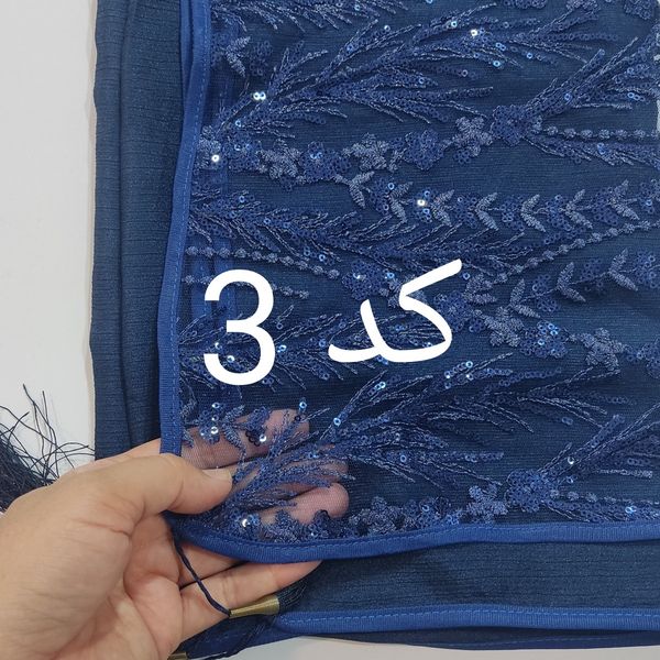 شال زنانه مجلسی پولکی کد 002