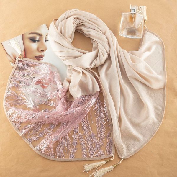 شال زنانه مجلسی پولکی کد 002