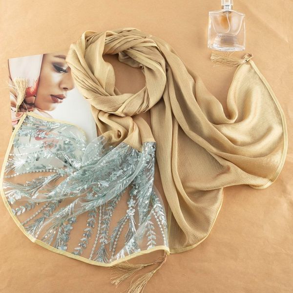 شال زنانه مجلسی پولکی کد 002