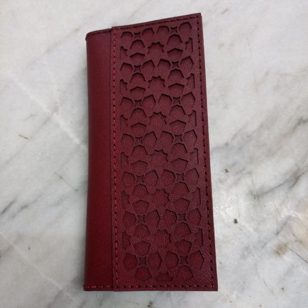 کیف پول چرم طرح اسلیمی کد 1001