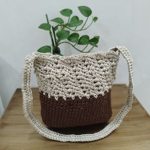 کیف زنانه مکرومه گیپور بافت کد 949