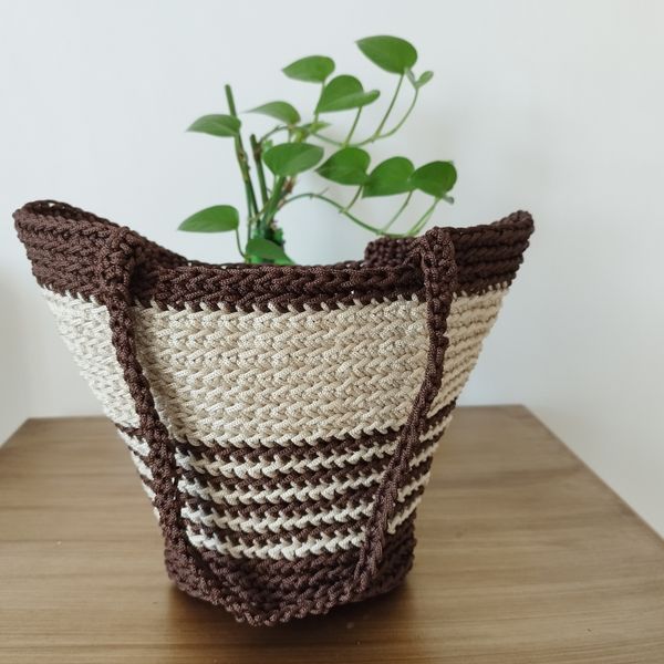 کیف زنانه مکرومه بافی کد 33950