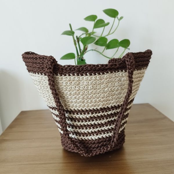 کیف زنانه مکرومه بافی کد 33950