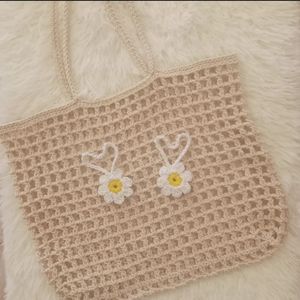 خرید اینترنتی کیف زنانه بافت تابستانه متوسط کد 983