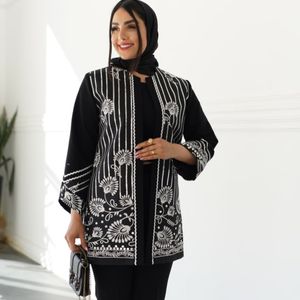 خرید انلاین مانتو پارچه لنین درجه یک /  سوزن دوزی