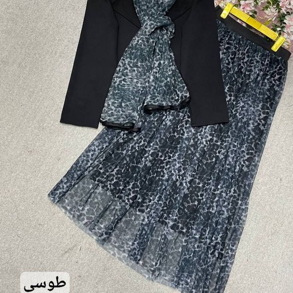 ست سه تیکه کت دامن شال رونیا