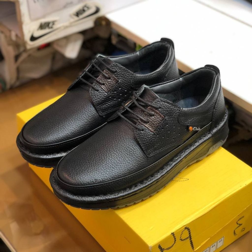 خرید انلاین کفش کلارک چرم طبی مردانه رنگ مشکی