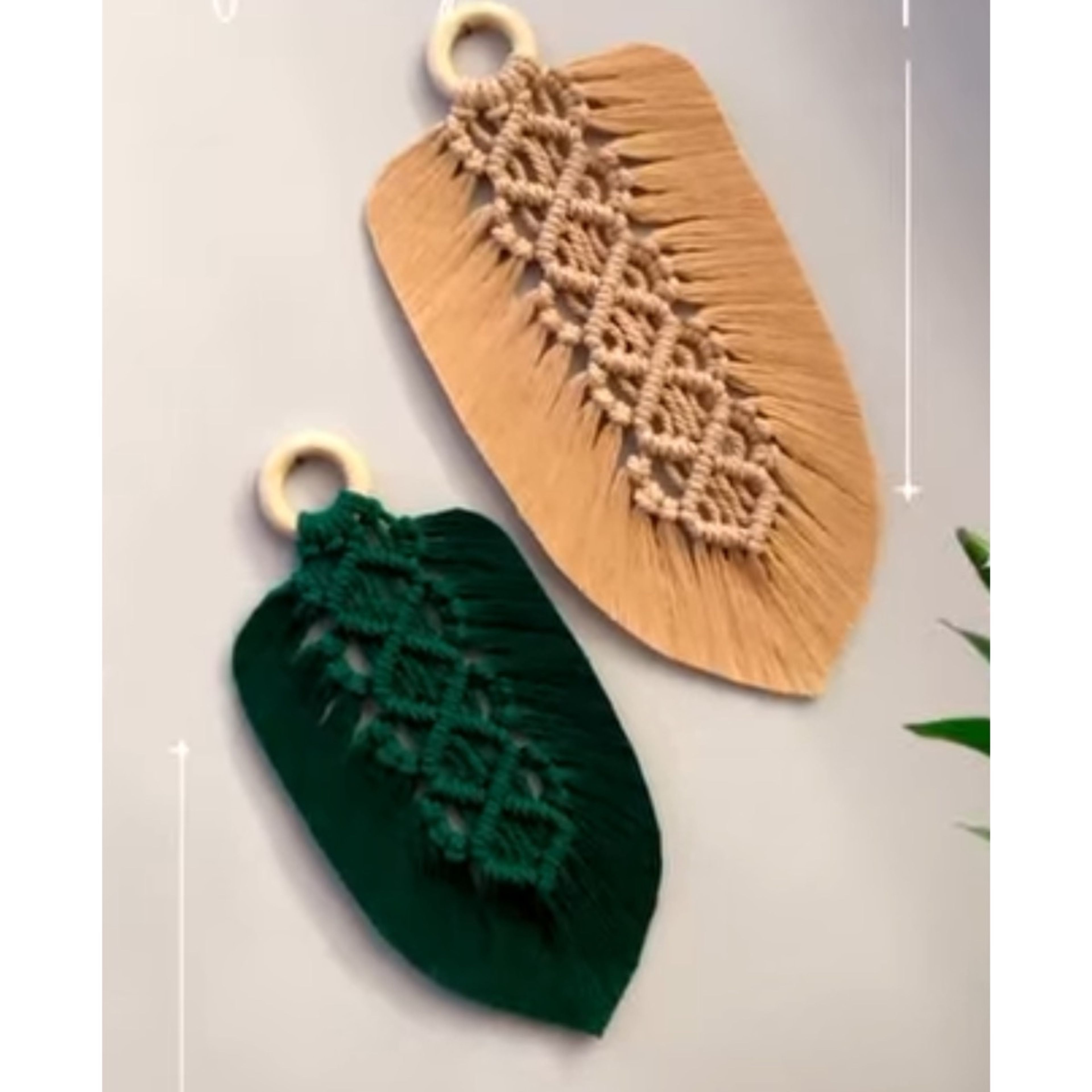 قیمت ارزان ست دو عددی دیوارکوب برگ مدل دار